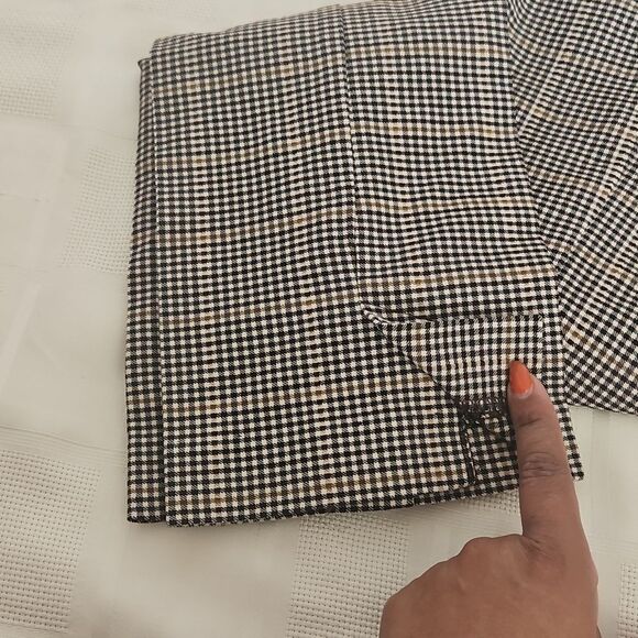 Suzy Shier Buffalo Check Mid-Rise Skinny Casual Pants Brown XS - Picture 15 of 16